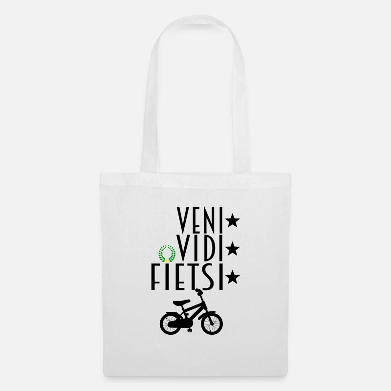 VENI VIDI ( FIETSI ) VICI - Stoffbeutel - Weiß