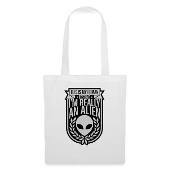 Citation extraterrestre de costume humain - Sac en tissu - blanc - Devant