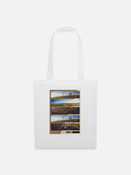 Travel Bilder - Stoffbeutel - Weiß