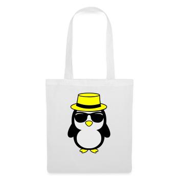 cool pinguin 02 - Stoffbeutel - Weiß - Vorne