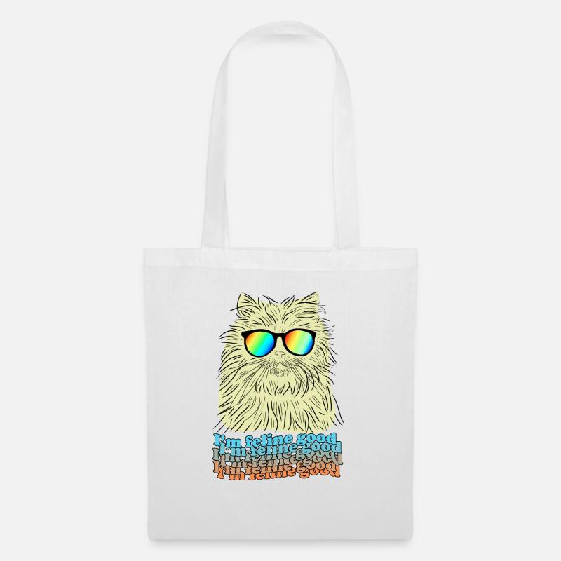 Perfekte Katze - Stoffbeutel - Weiß