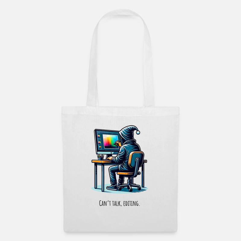 Editing Hacker - Creative in the Tunnel - Tote Bag - white