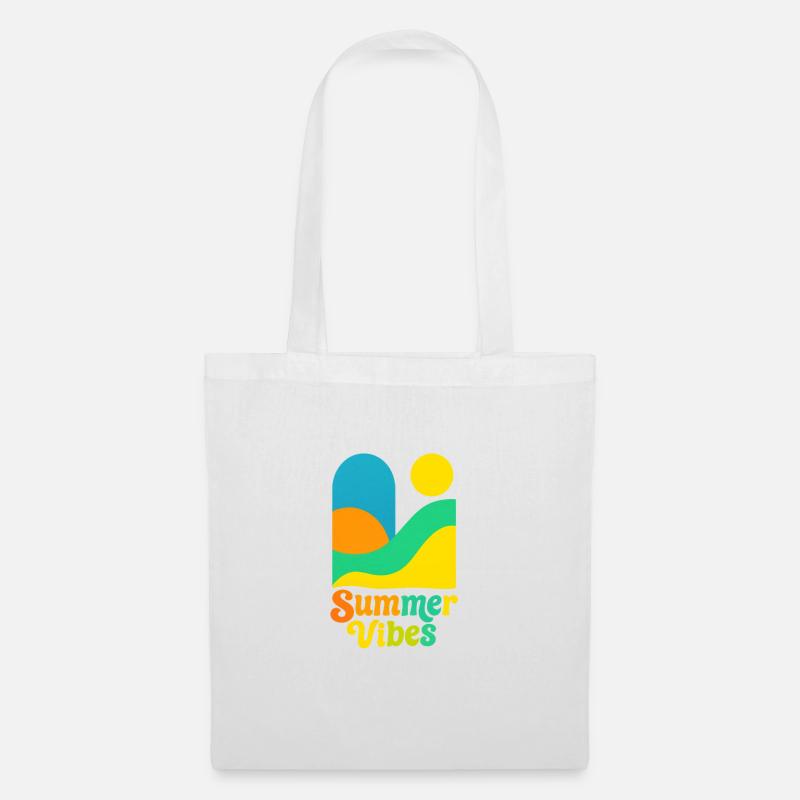 Summer vibes - Stoffbeutel - Weiß