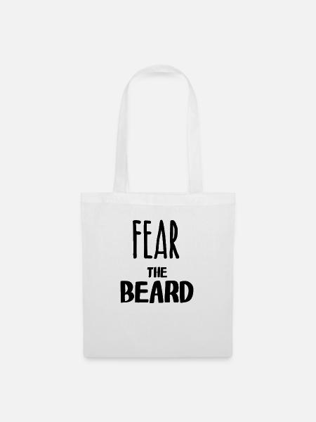 Fear the beard - Stoffbeutel - Weiß
