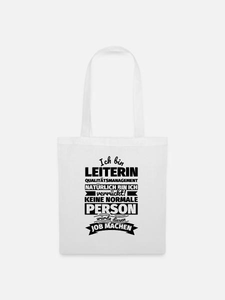 Leiterin Qualitätsmanagement Geschenke - Stoffbeutel - Weiß