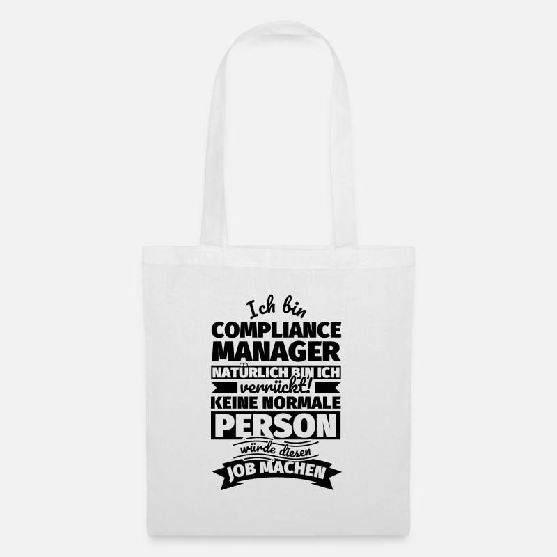 Compliance Manager Geschenke - Stoffbeutel - Weiß
