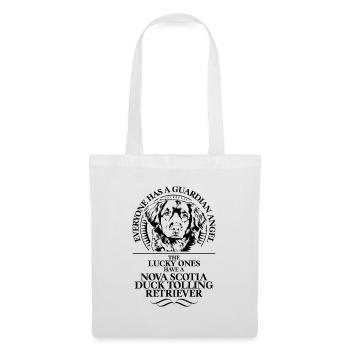 CANARD DE LA NOUVELLE-ÉCOSSE TOLLING RETRIEVER Ange gardien - Sac en tissu - blanc - Devant