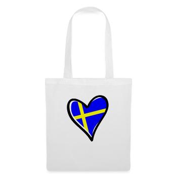 Suède Cœur - Sac en tissu - blanc - Devant