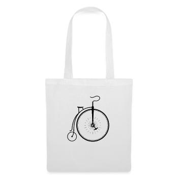 Old bicycle / altes Fahrrad - Stoffbeutel - Weiß - Vorne