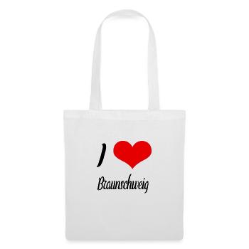 I love Braunschweig - Stoffbeutel - Weiß - Vorne