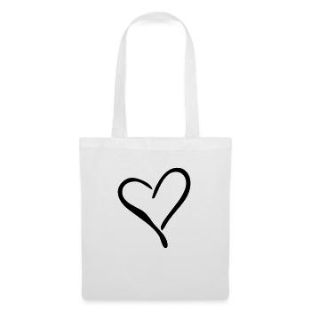 heart - Tote Bag - white - Front