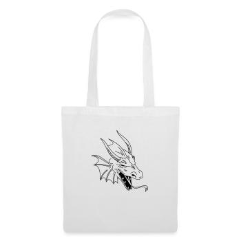 chinese dragon tribal - Sac en tissu - blanc - Devant
