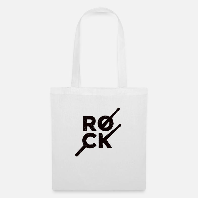 Rock percussion - Sac en tissu - blanc