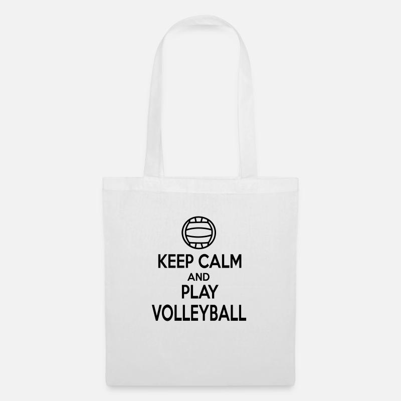 volleyball - Stoffbeutel - Weiß