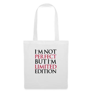 not_perfect_but_limited_edition - Tote Bag - white - Front