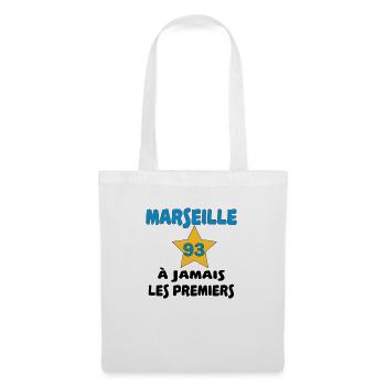 Marseille à jamais les premiers - Stoffbeutel - Weiß - Vorne