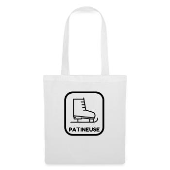 Ice Skating Skater Eislaufen Eisläufer Patinage - Tote Bag - white - Front