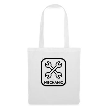 mécanique / mécanicien / mécano / garage - Sac en tissu - blanc - Devant