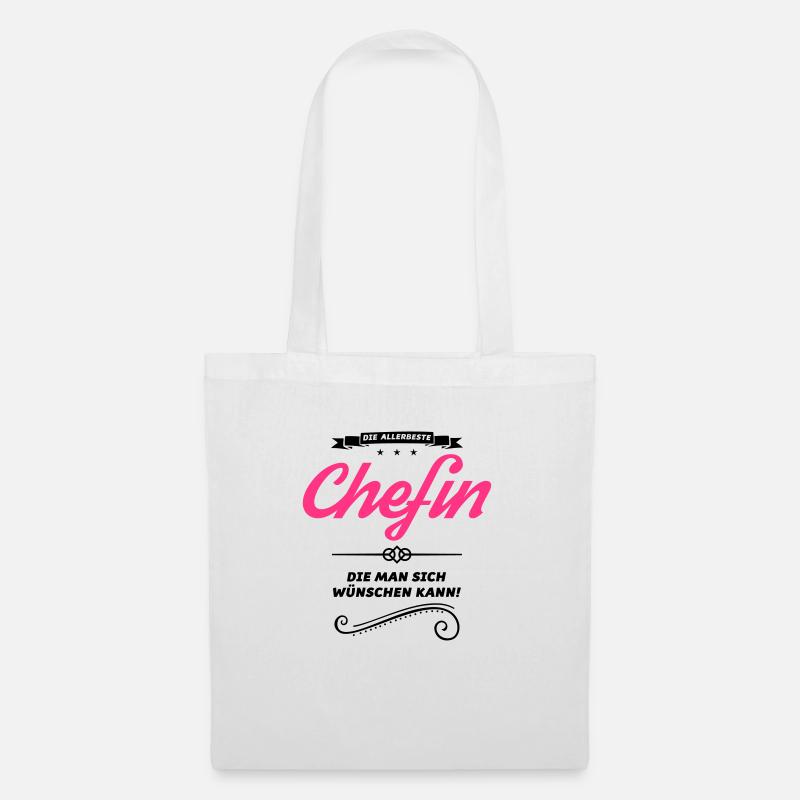 chefin allerbeste design - Stoffbeutel - Weiß