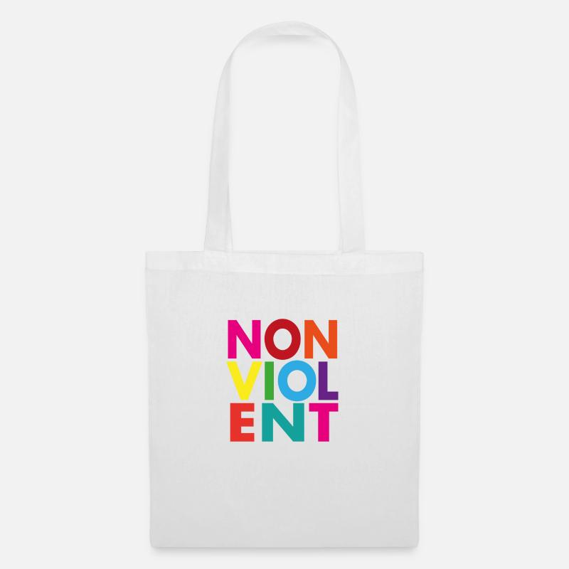 nonviolent - Stoffbeutel - Weiß