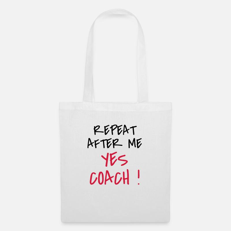 Coach / Coaching / Trainer / Sport - Stoffbeutel - Weiß