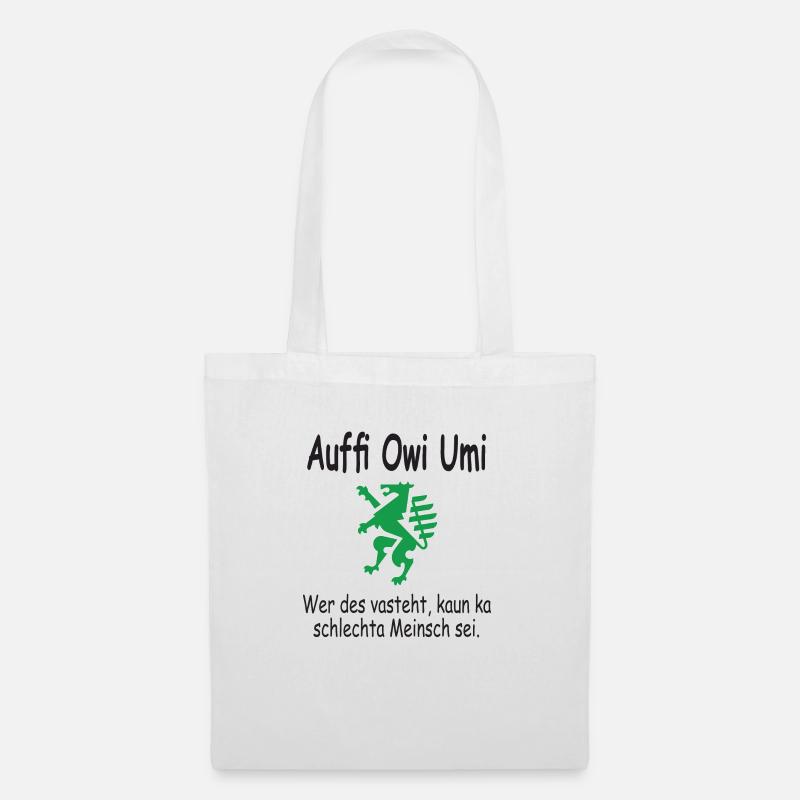 Auffi Owi Umi - Stoffbeutel - Weiß