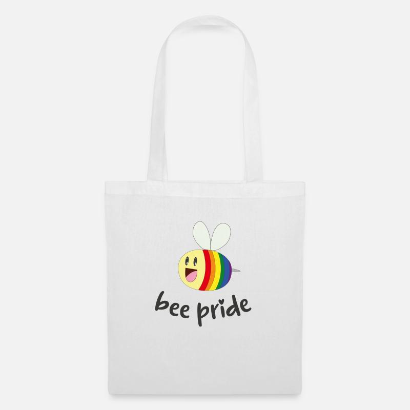 bee pride - Stoffbeutel - Weiß