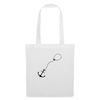 Vol en ballon d’ancre - Sac en tissu - blanc - Devant