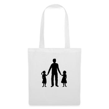 2 Daughters Papa Team - Tote Bag - white - Front