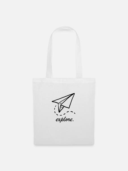 Explore - Stoffbeutel - Weiß