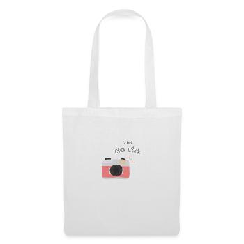 Cliquez sur cliquez sur cliquez - Sac en tissu - blanc - Devant