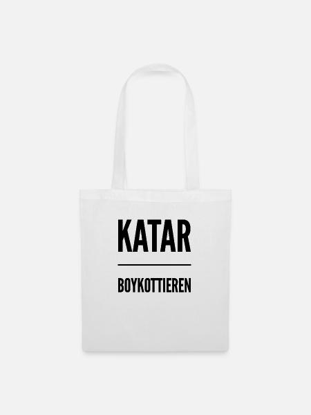 WM Katar - Stoffbeutel - Weiß