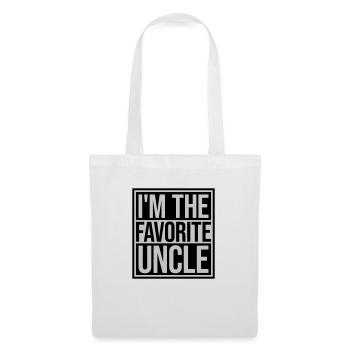 im the favorite uncle - Stoffbeutel - Weiß - Vorne