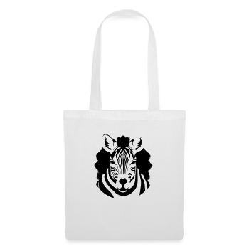 Fun Zebra Cartoon Nature Animal Safari Vector 1 - Tote Bag - white - Front