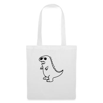 cool dino - Stoffbeutel - Weiß - Vorne