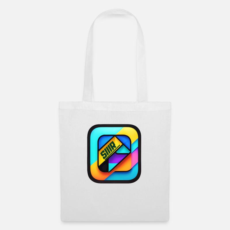 Multicolore cube color - Sac en tissu - blanc