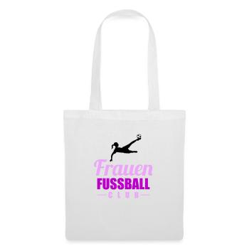 frauen fußball - Stoffbeutel - Weiß - Vorne
