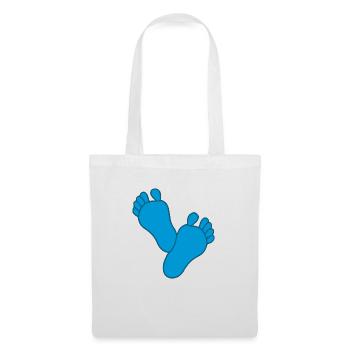 Bébé Pieds Garçon - Sac en tissu - blanc - Devant