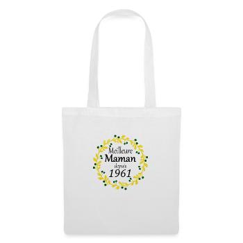Meilleure Maman depuis 1961 - Sac en tissu - blanc - Devant