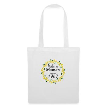 Meilleure Maman depuis 1967 - Sac en tissu - blanc - Devant