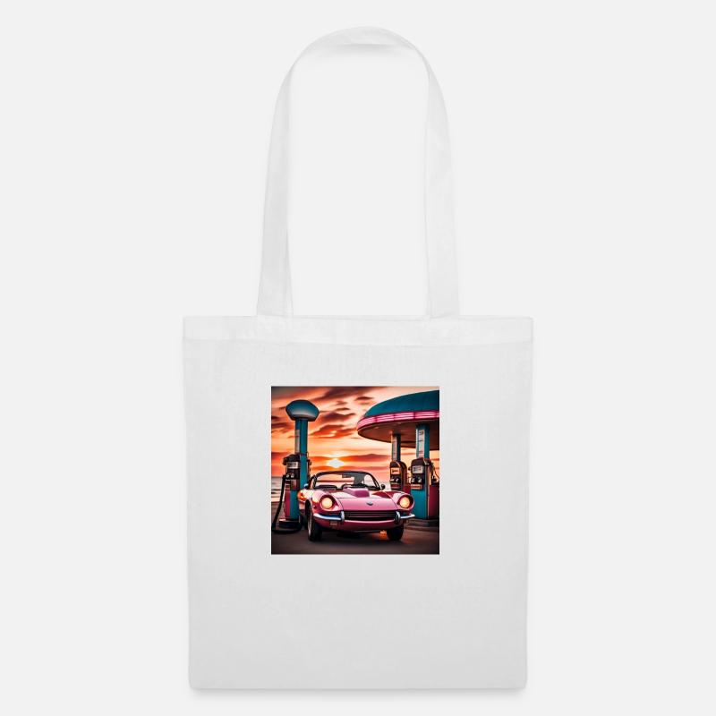 Style synthwave - Sac en tissu - blanc