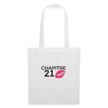 Chapitre 21 ans joyeux anniversaire - Sac en tissu - blanc - Devant