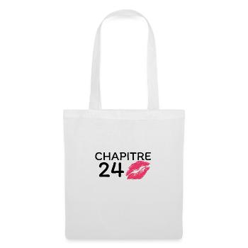 Chapitre 24 ans joyeux anniversaire - Sac en tissu - blanc - Devant
