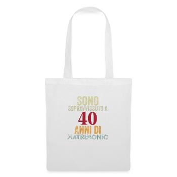 I Survived 25 Years Of Marriage - Tote Bag - white - Front