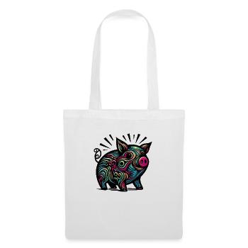 Colorful Pig - Tote Bag - white - Front