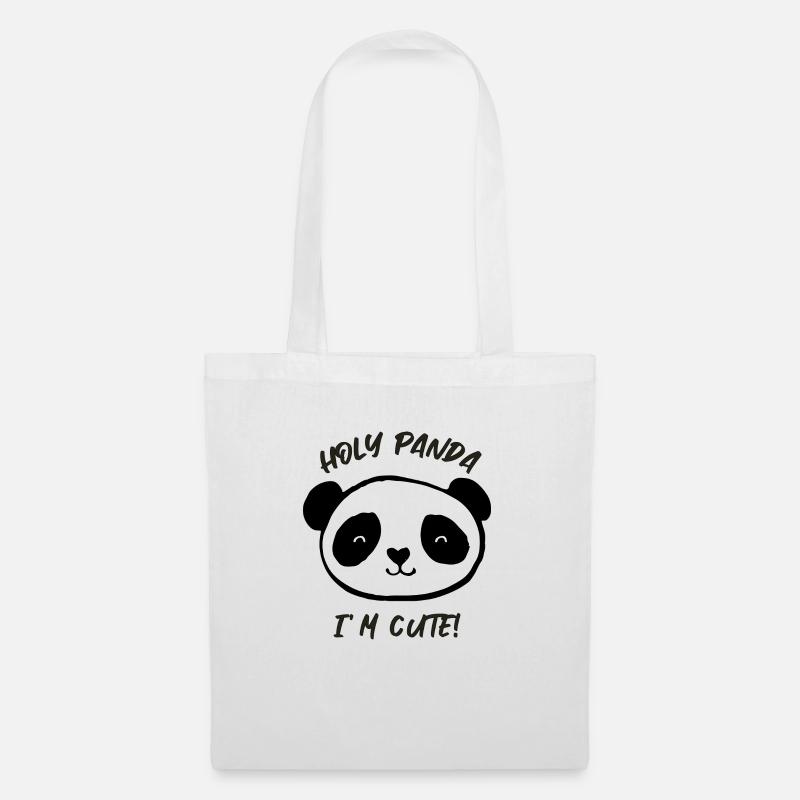 Cute Panda - Stoffbeutel - Weiß