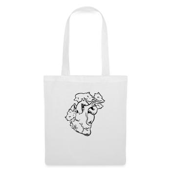 Cœur pour la nature - Sac en tissu - blanc - Devant