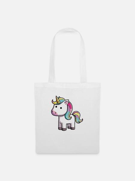 Einhorn - Stoffbeutel - Weiß