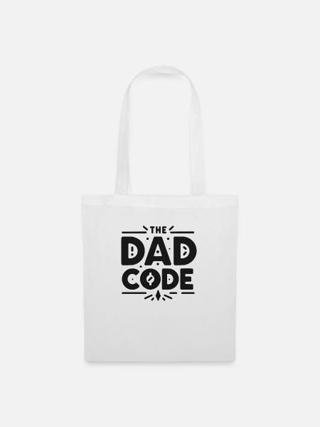 Der Papa-Code - Stoffbeutel - Weiß