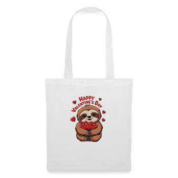 HAPPY VALENTIN - Sac en tissu - blanc - Devant